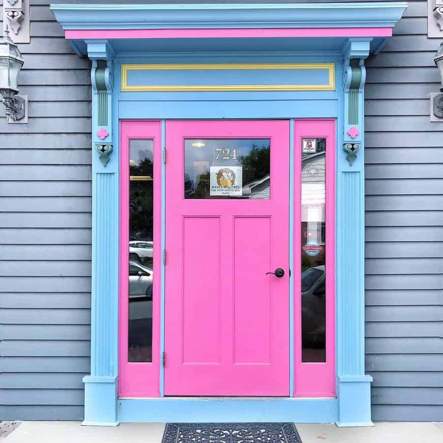 playhouse barbie pink front door