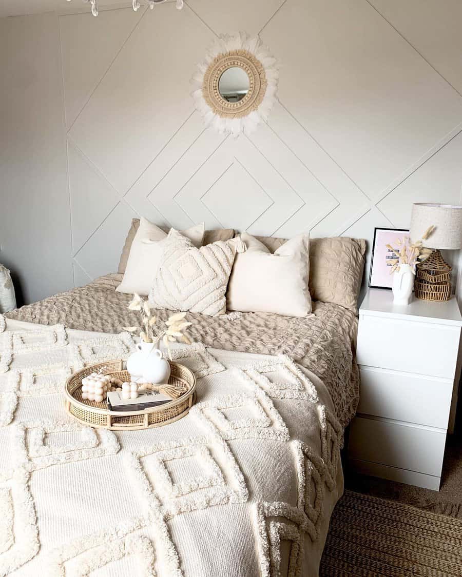 Neutral Boho Bedroom Ideas making a home 1