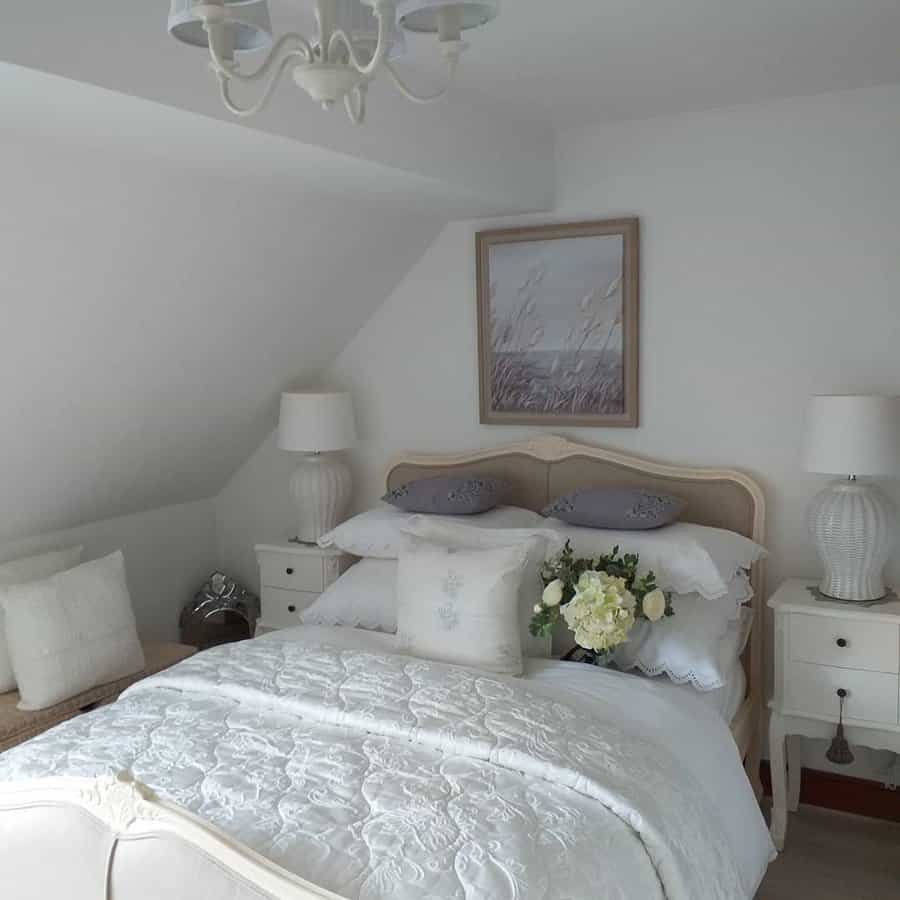 Country bedroom with neutral color palette