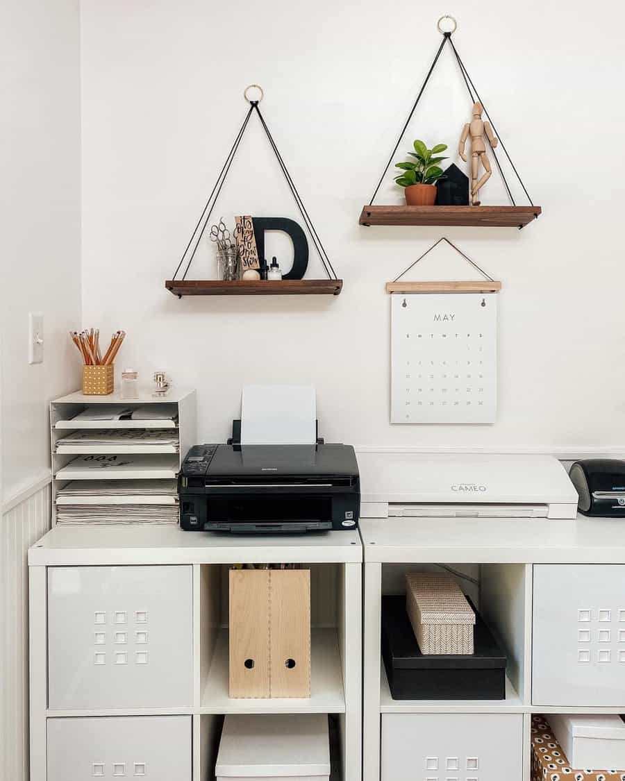 macrame floating shelf