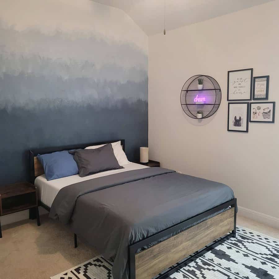 Ombre bedroom paint