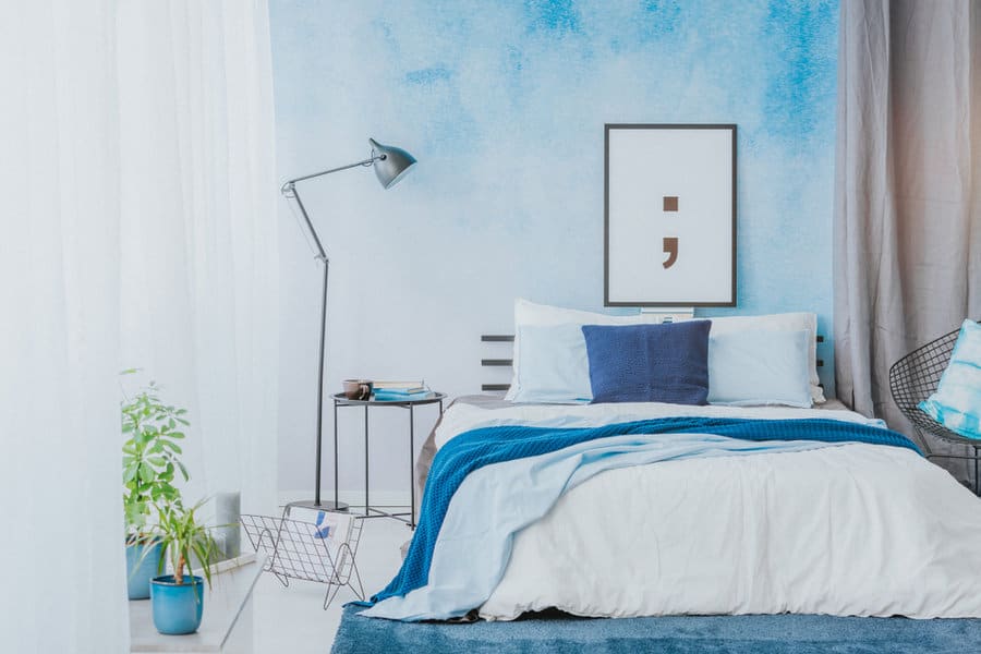 Ombre bedroom paint