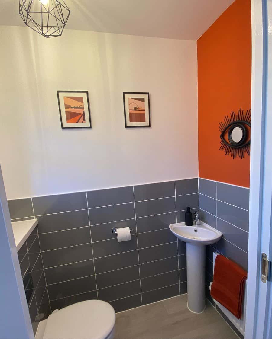 Orange Bathroom Paint Ideas ash bellway essendene 1