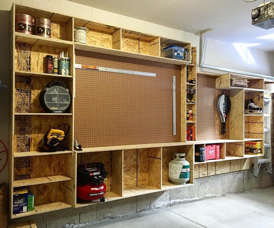 Peg board organizer