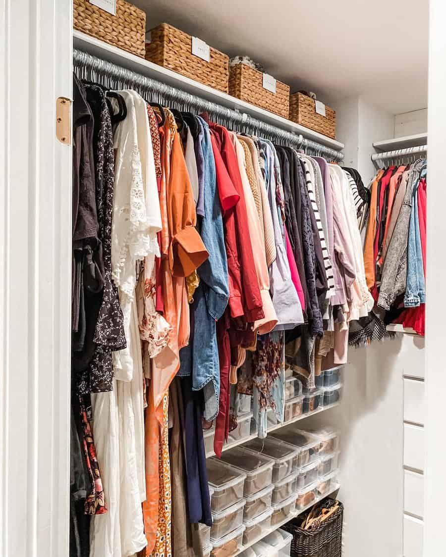 closet with overhead storage space 