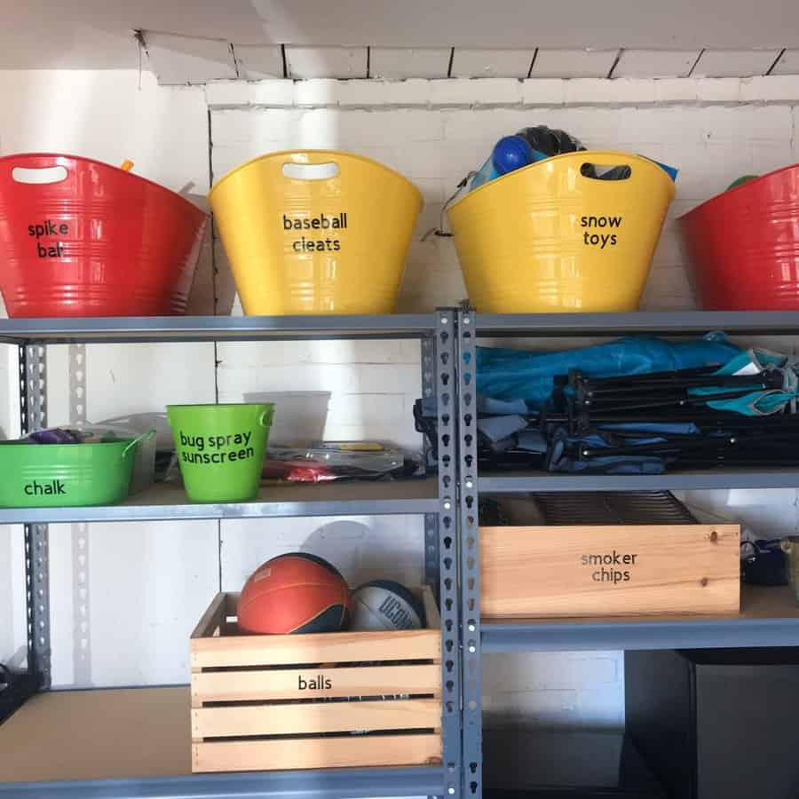 Organizer Garage Shelf Ideas everythinglabeled