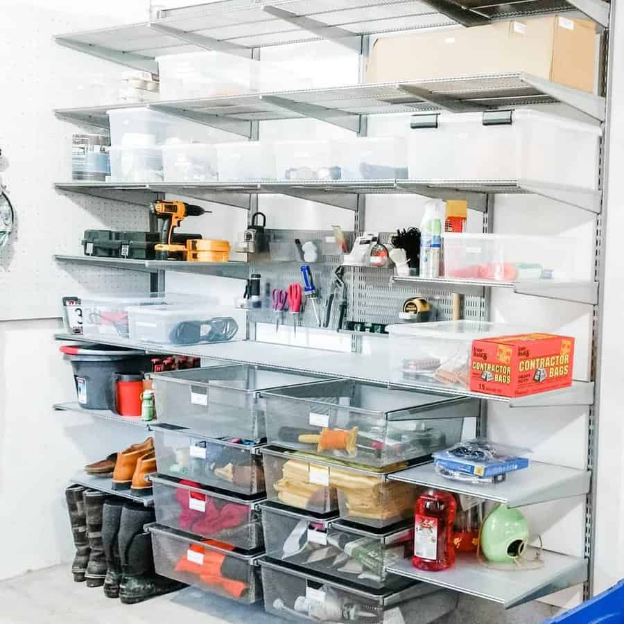 Organizer Garage Shelf Ideas piecesintoplace organizing