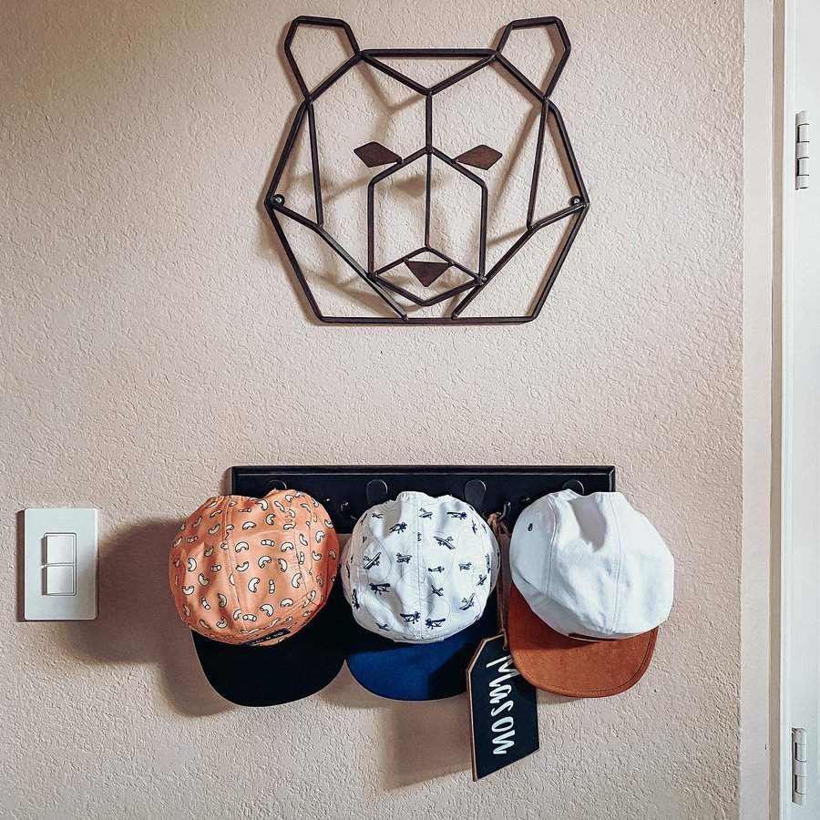 Steel hat rack