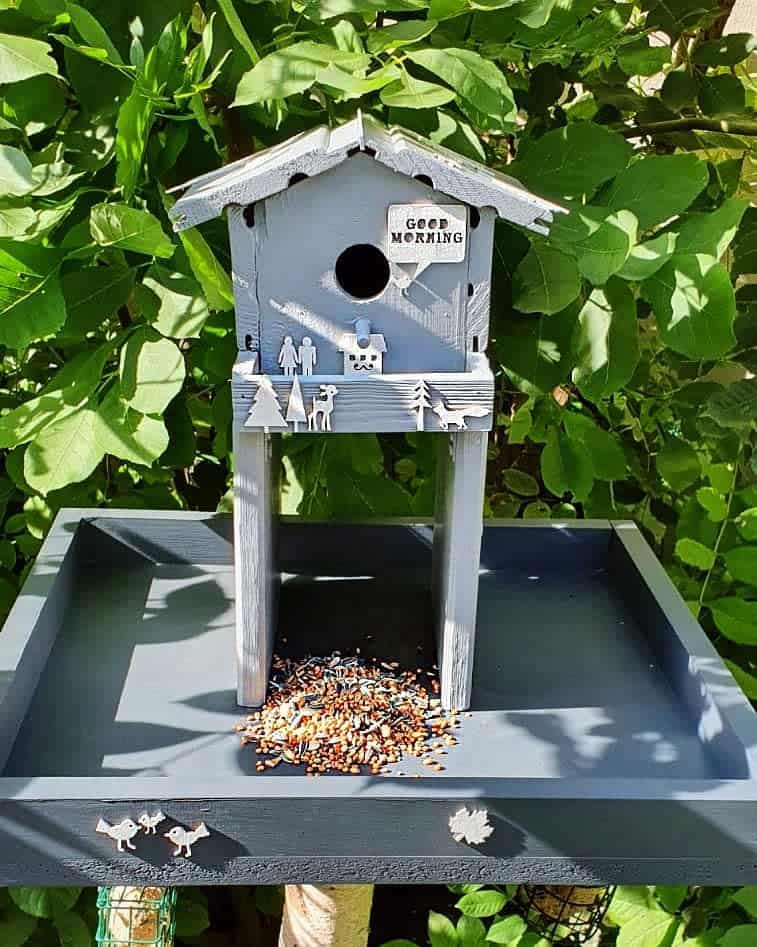 Birdhouse with cut outs