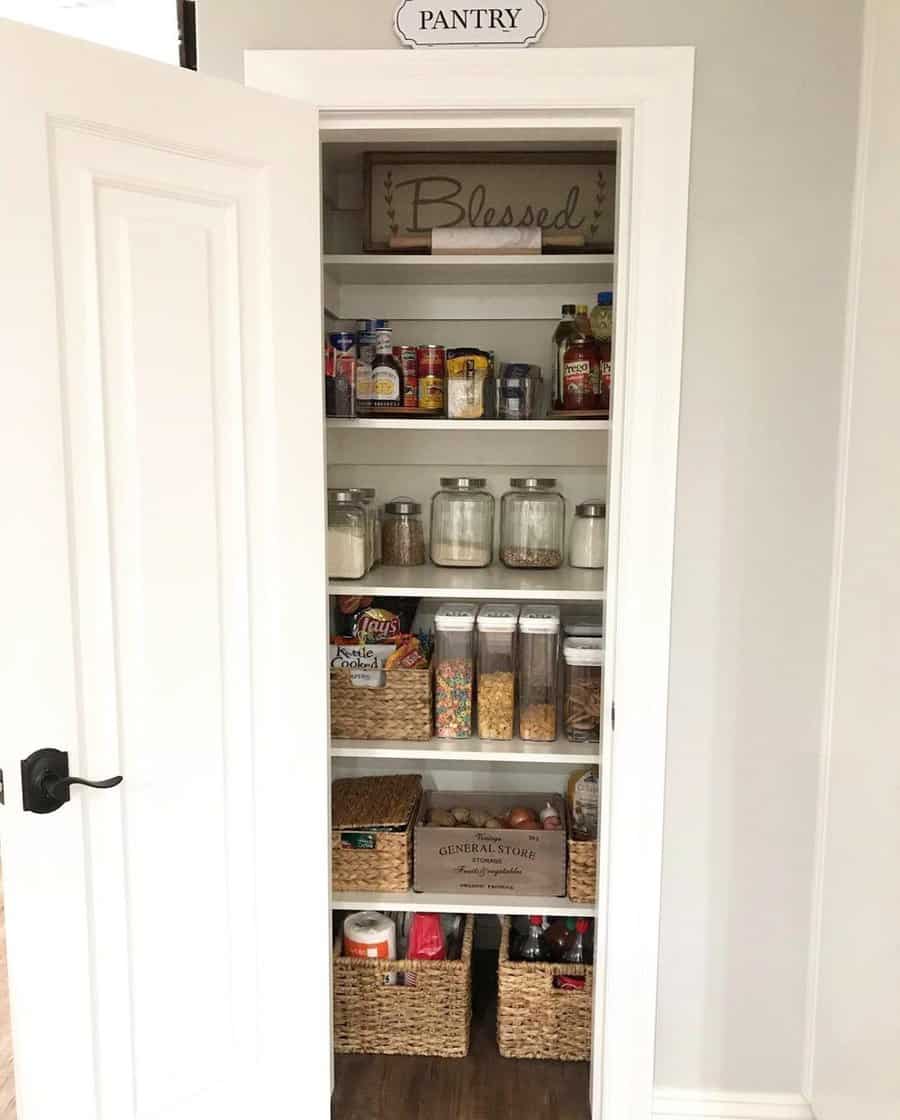 enclosed pantry closet