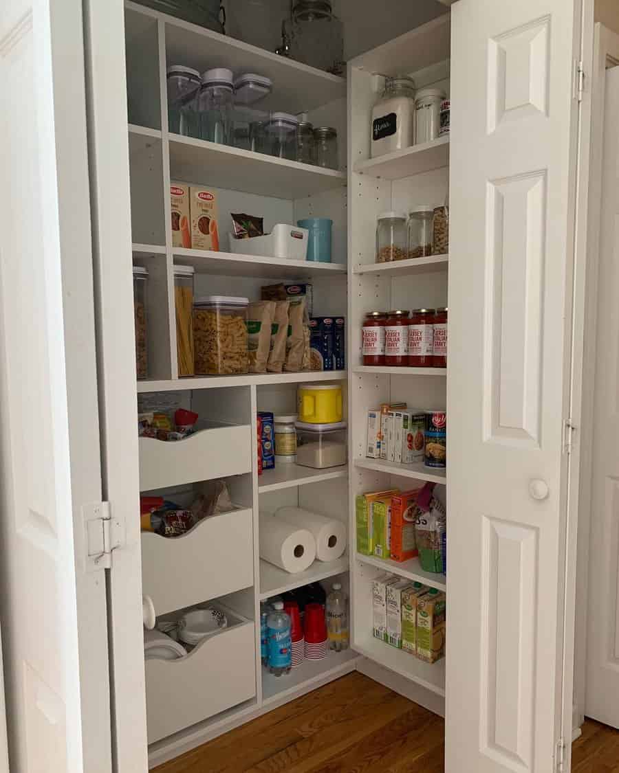 enclosed pantry closet