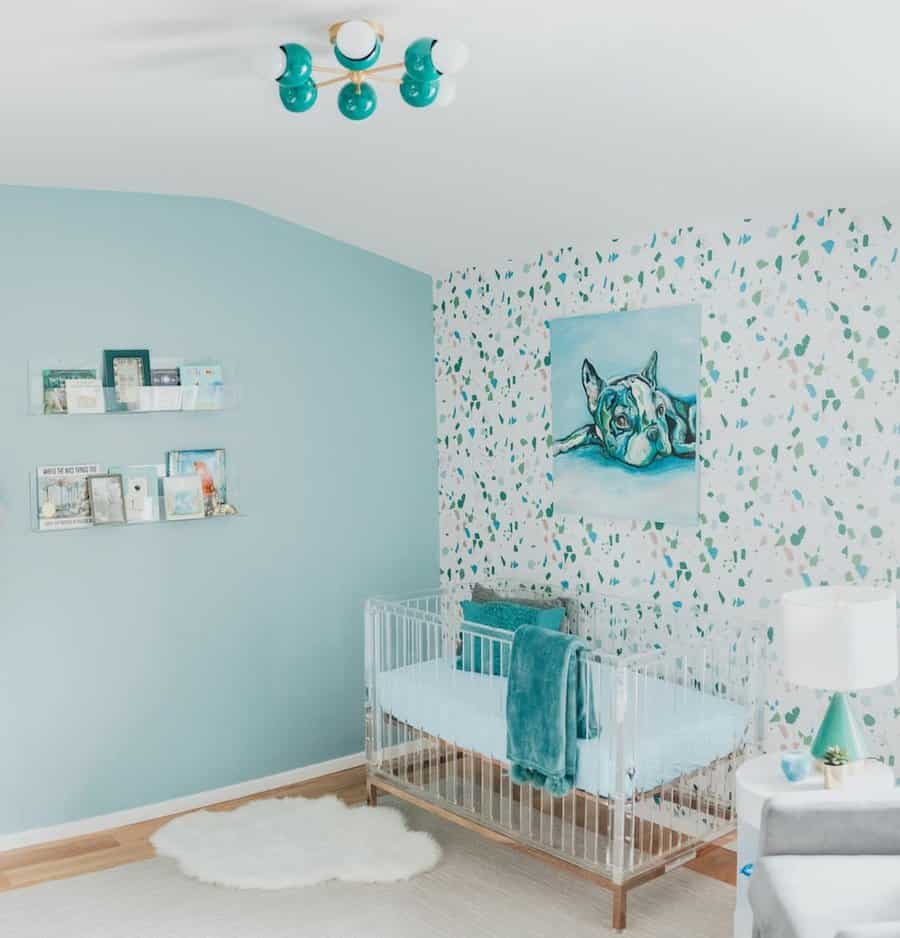 pastel blue bedroom paint