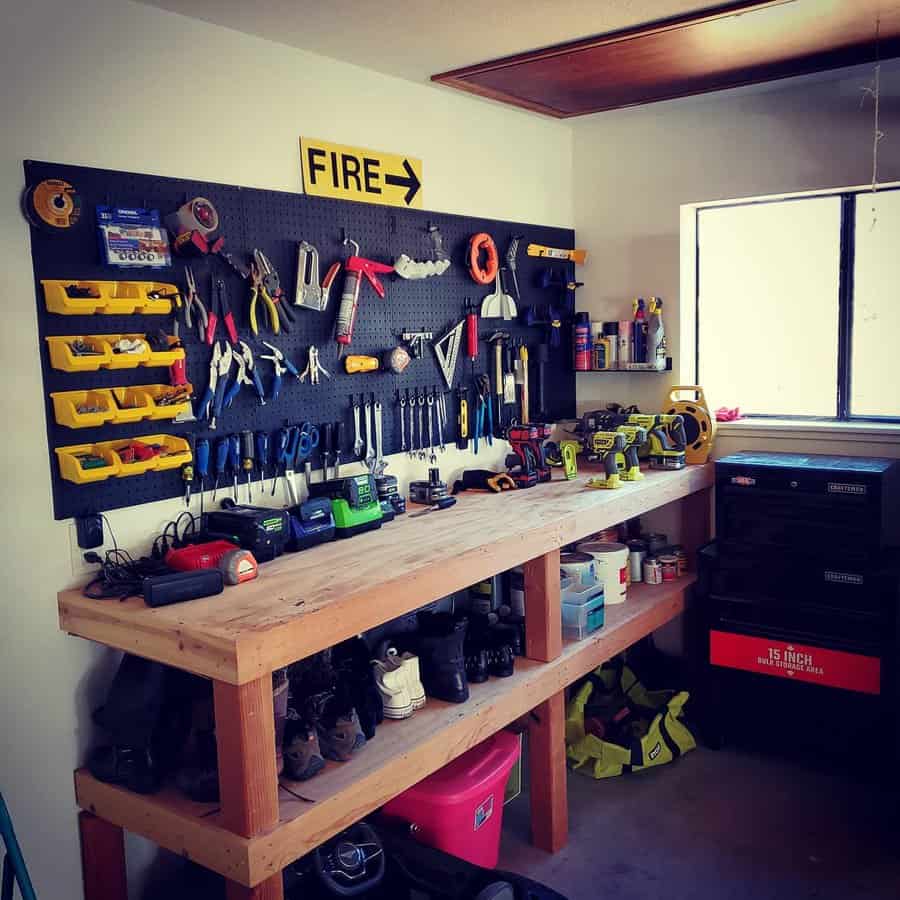 pegboard tool storage