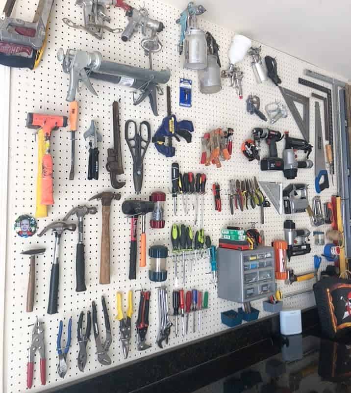 pegboard tool storage