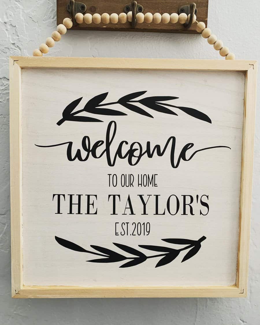 Printable welcome sign