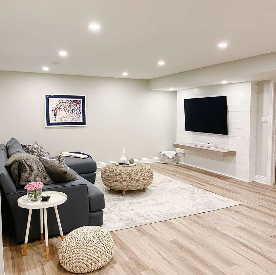 Drywall basement ceiling