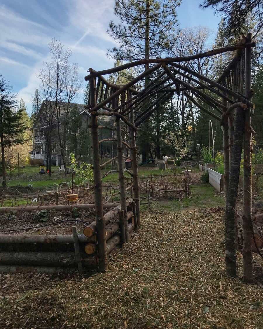 Rustic arbor