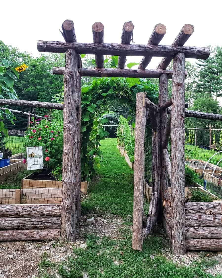 Rustic arbor