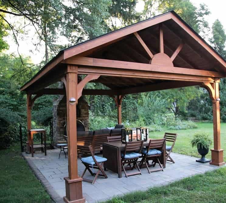 Barn style pavilion