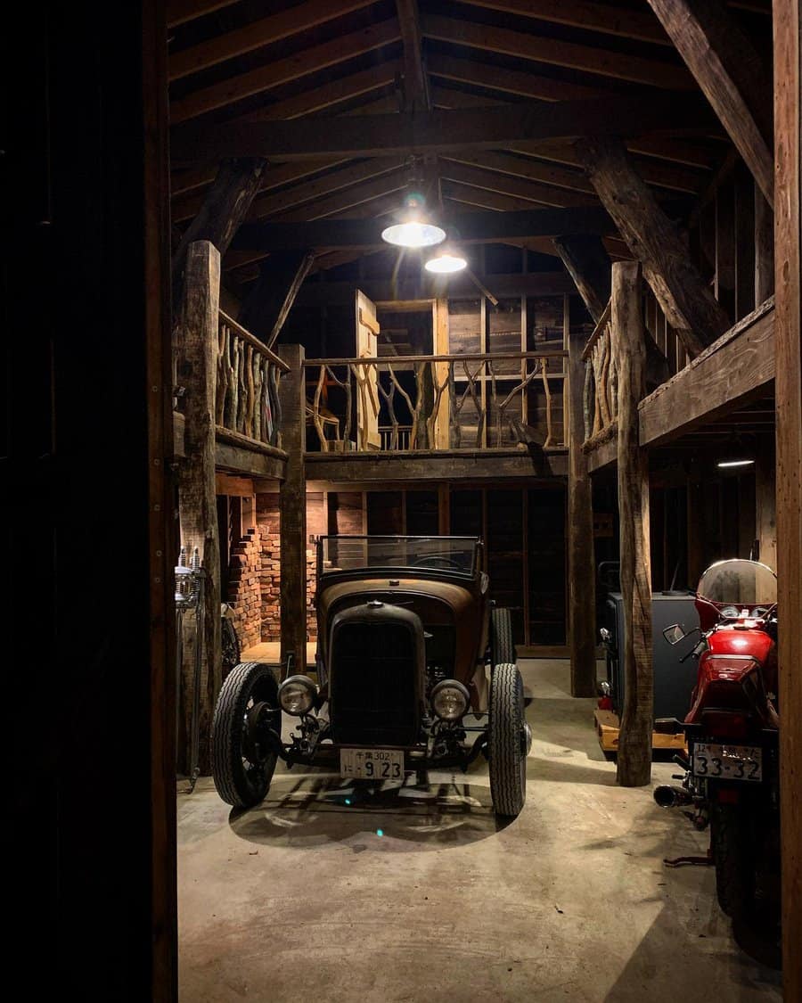 Rustic man cave 