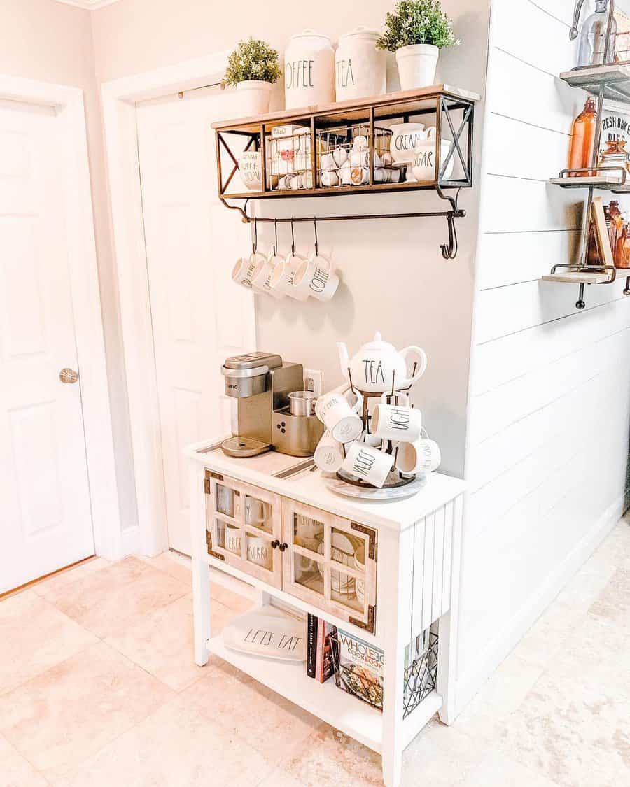 Rustic Coffee Bar Ideas thebluebrickfarmhouse