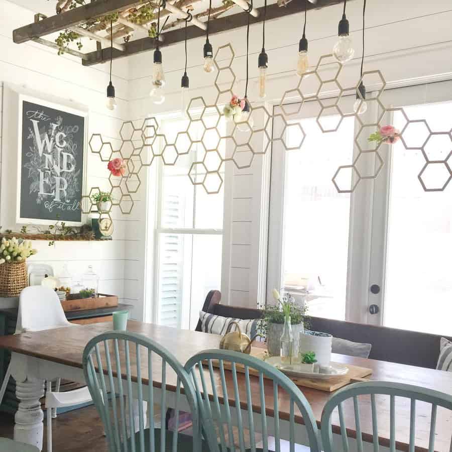 Rustic Dining Room Lighting Ideas cassandradesign