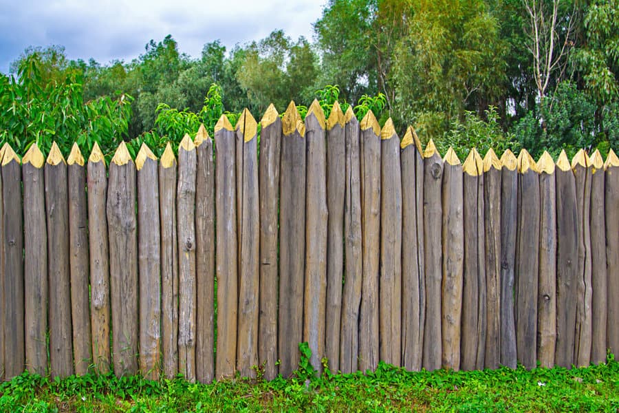 Rustic privacy fence