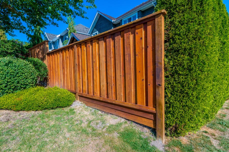 Rustic privacy fence