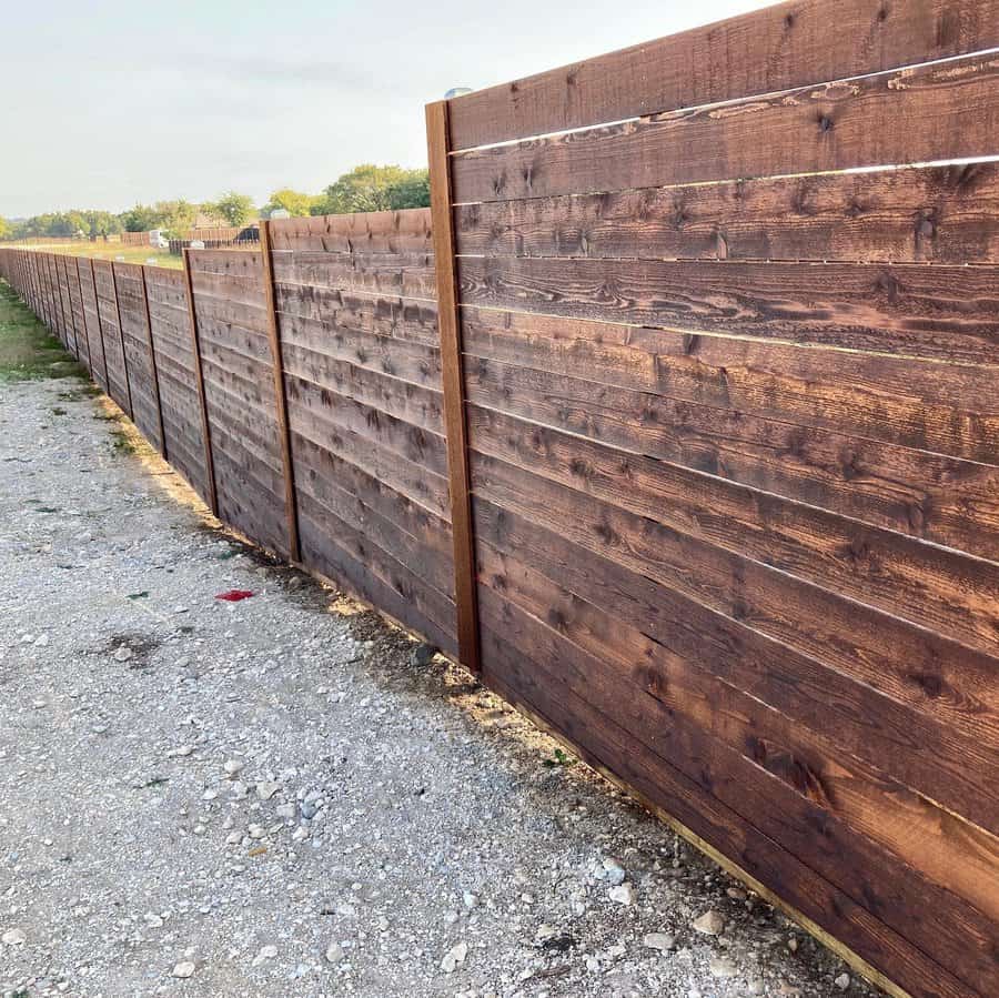 Rustic privacy fence
