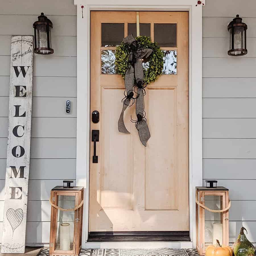 Rustic welcome sign