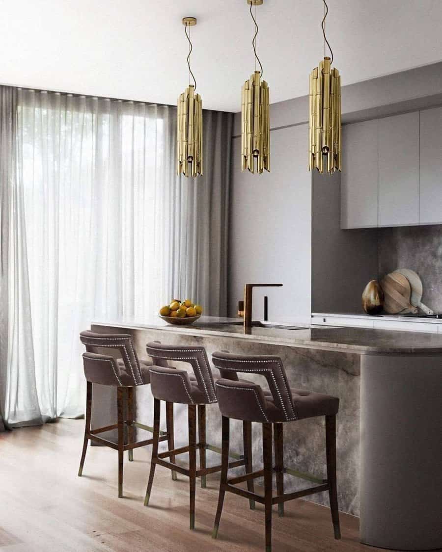 Kitchen island with seating