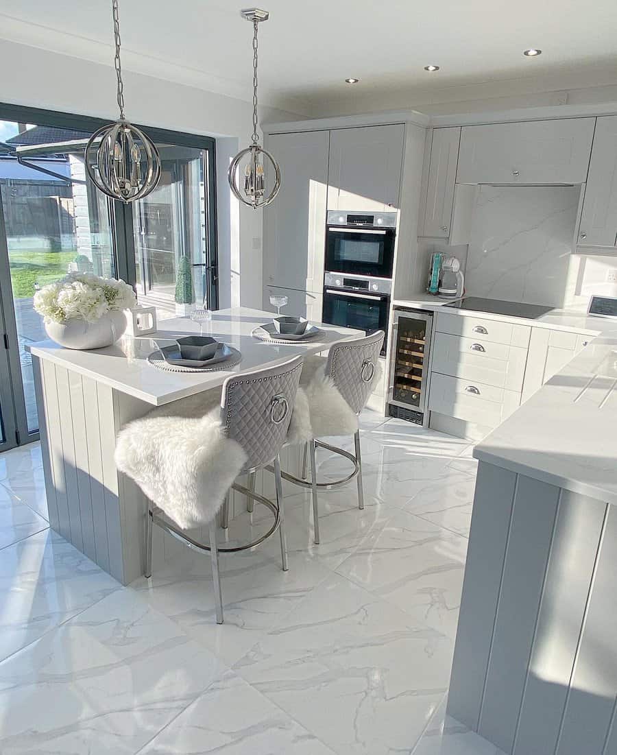 Kitchen island with seating