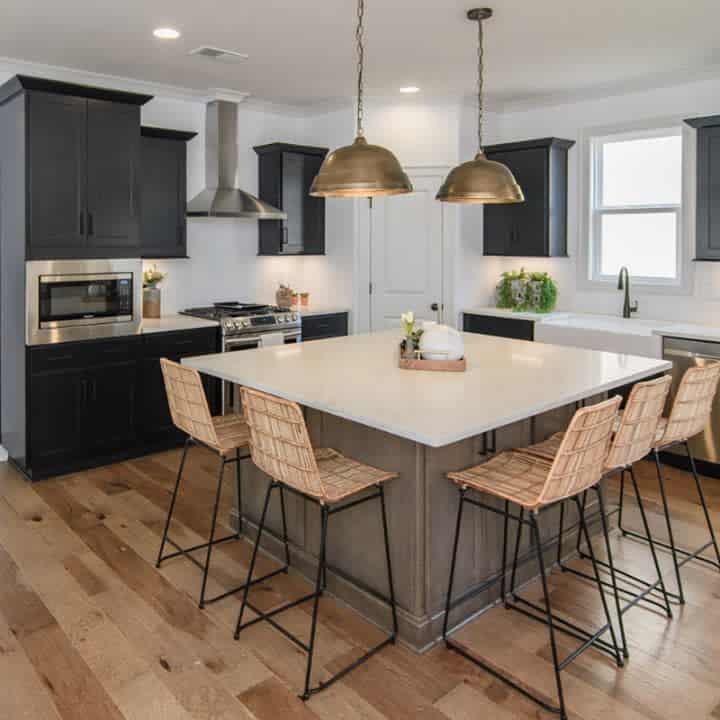 Kitchen island with seating