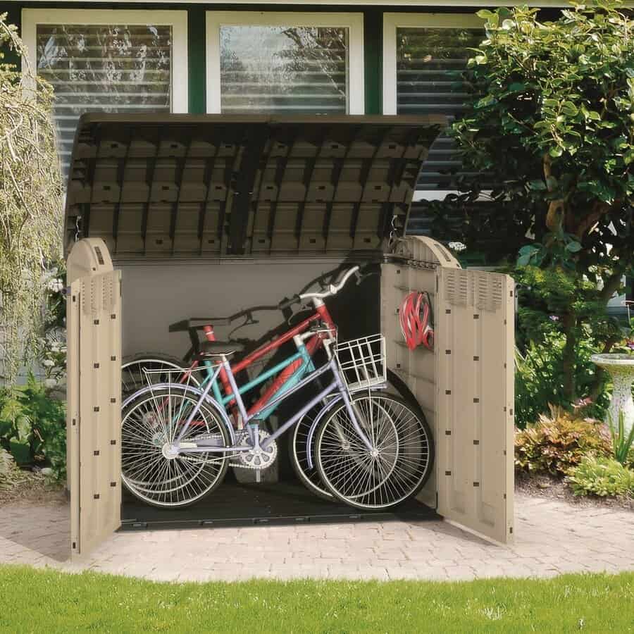 Bike storage shed