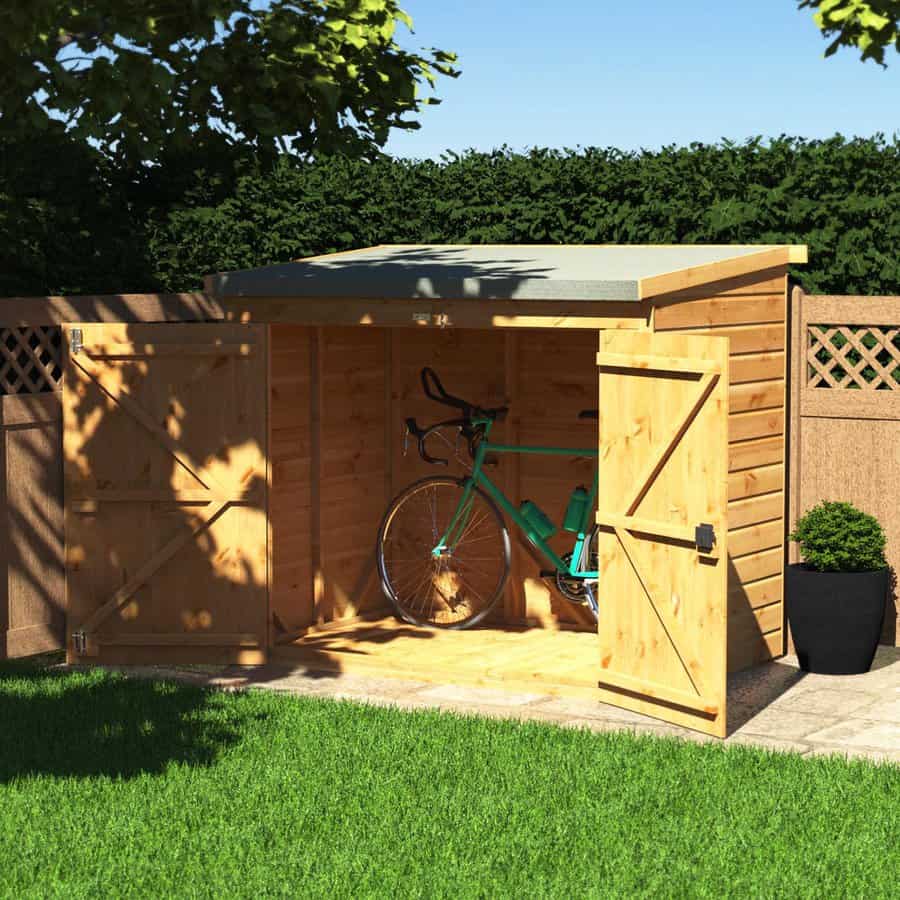 Bike storage shed