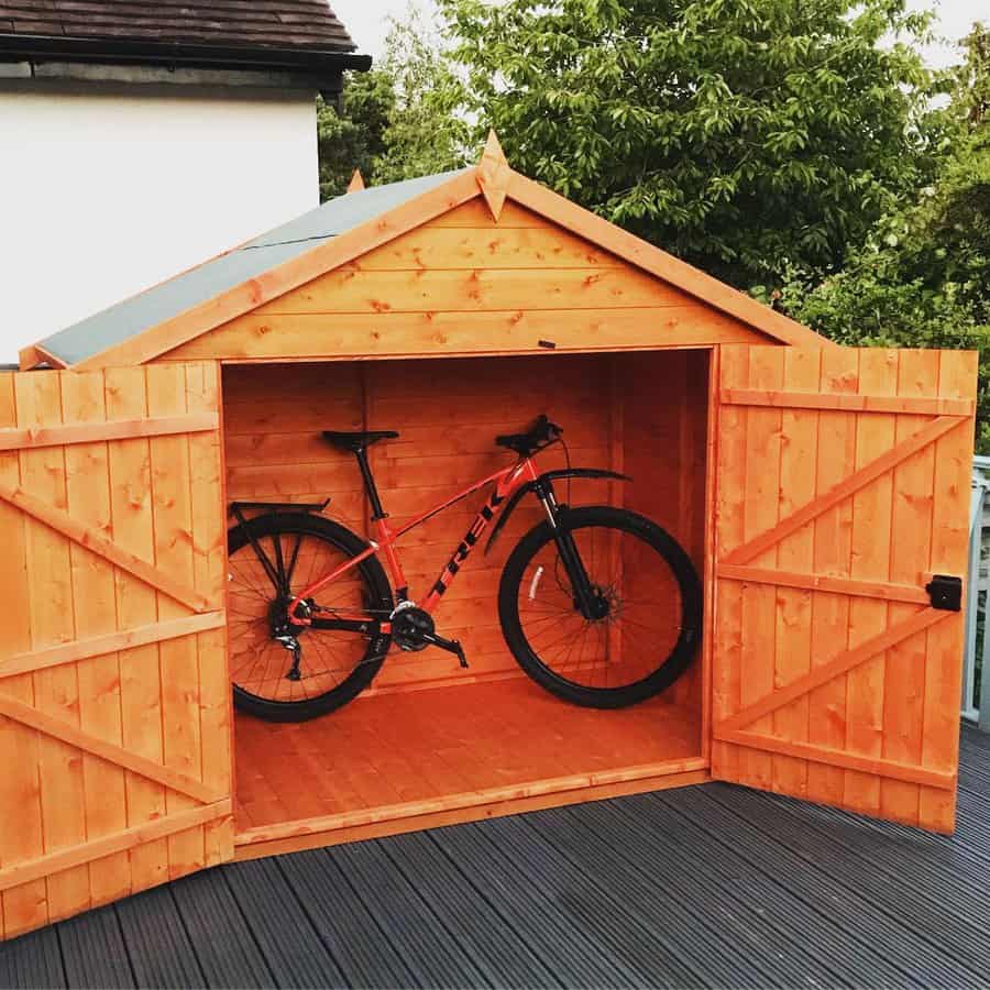 Bike storage shed