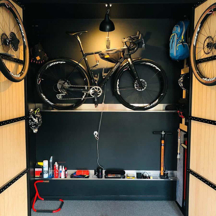indoor bike cabinet