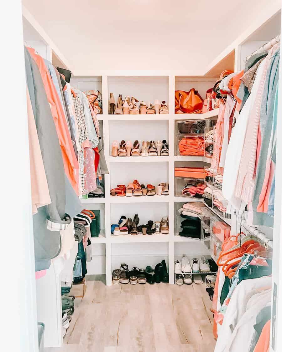 White bedroom closet