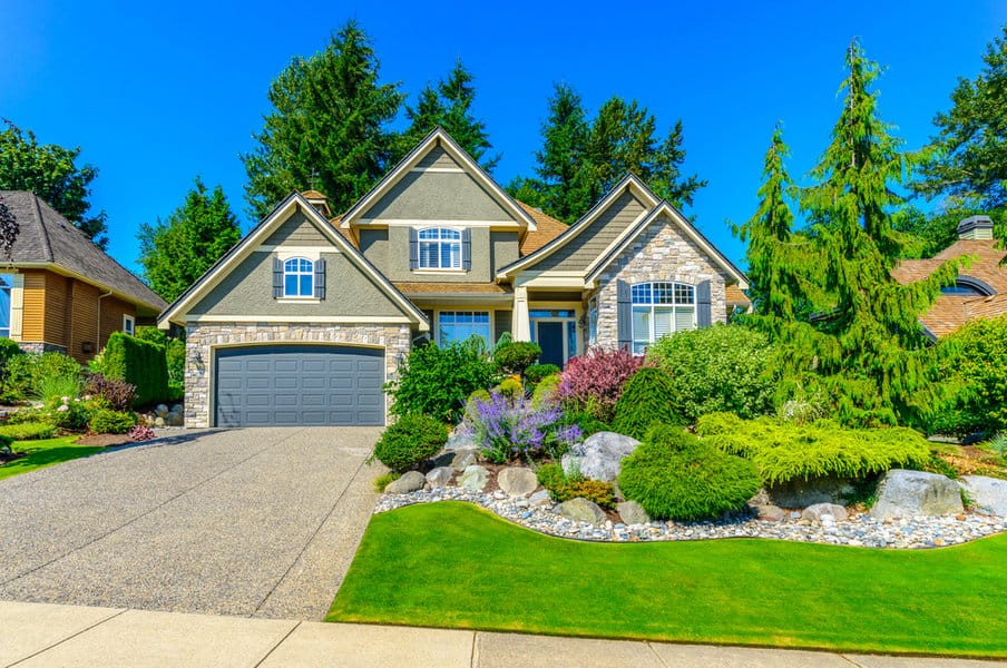 Sloped yard landscaping