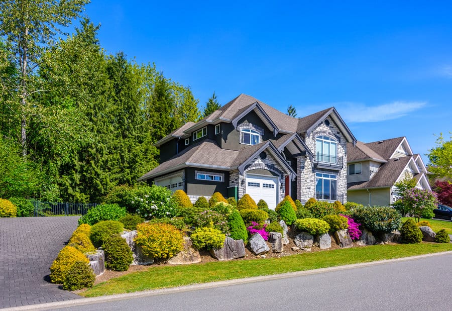 Sloped yard landscaping