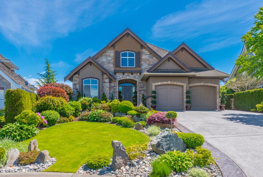 Sloped yard landscaping