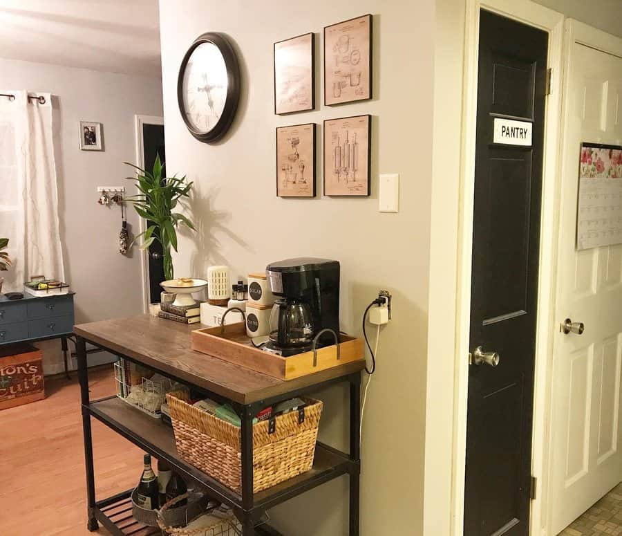 Small space coffee bar set up