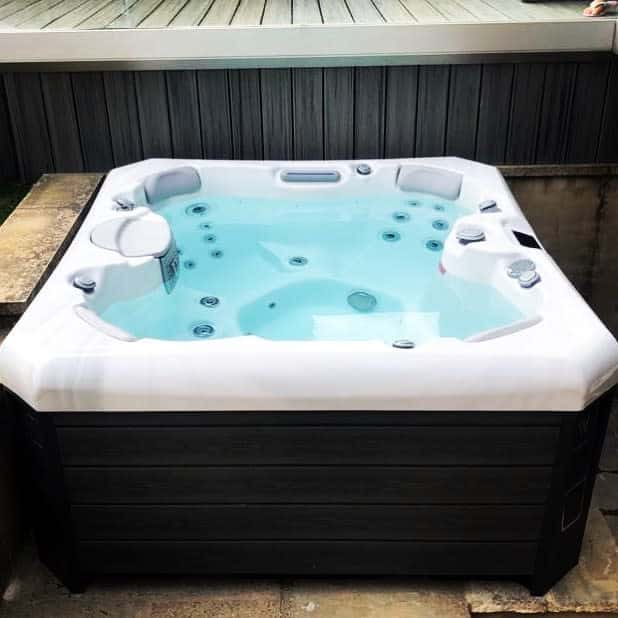 inflatable hot tub deck
