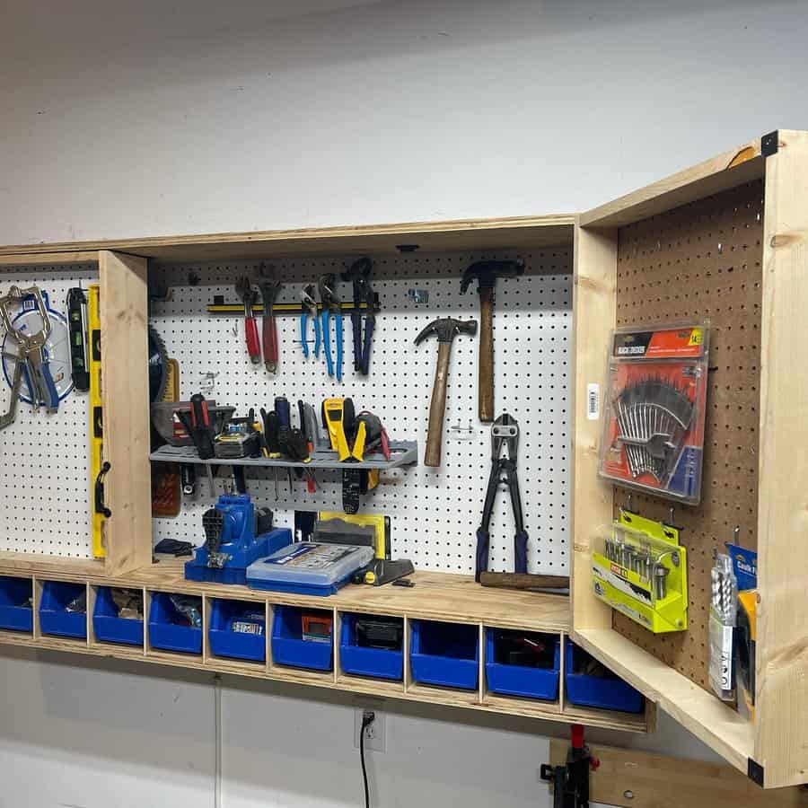 wall-hanging tool chest