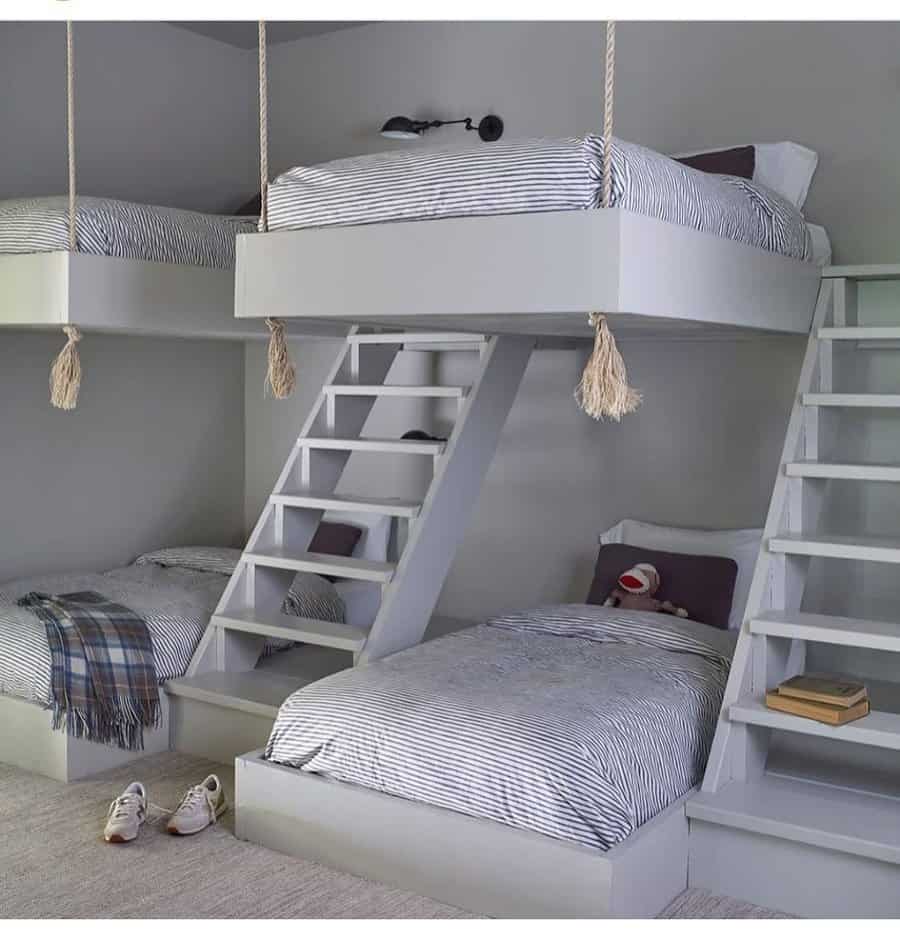 rope hanging bunk bed