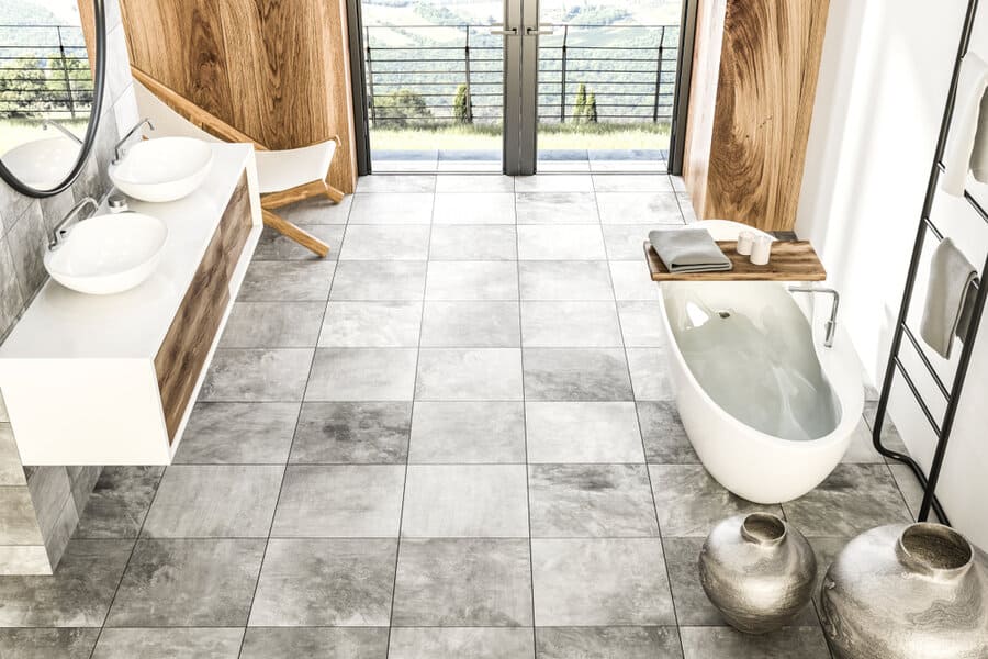  Concrete Look Bathroom Tiles 