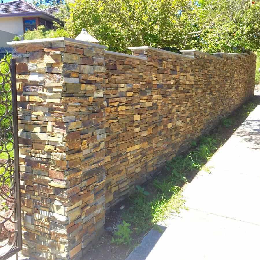 Stone fence panels