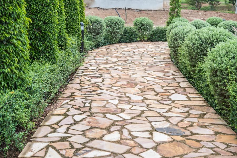 Granite scrap steps