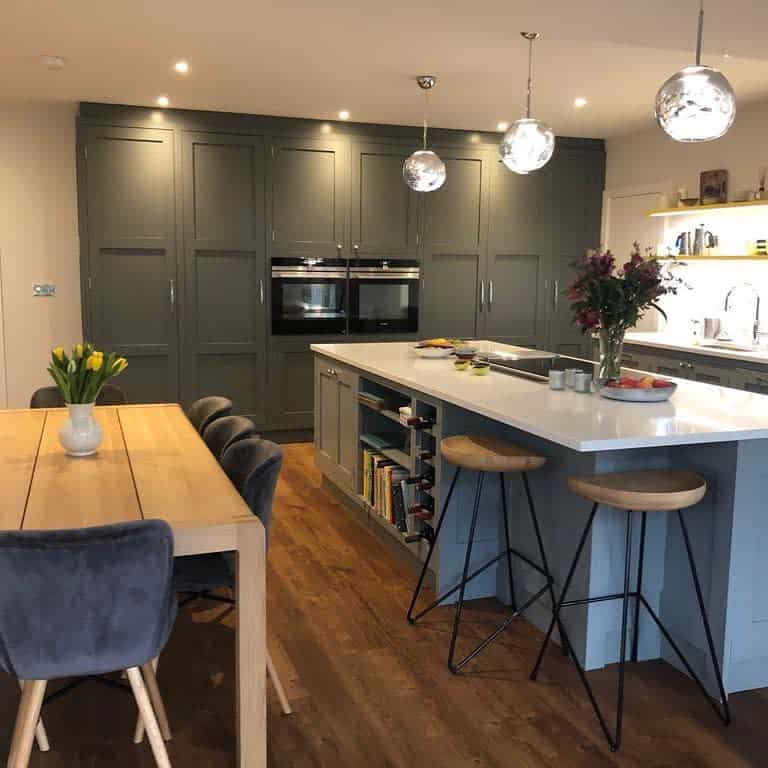 Kitchen island storage