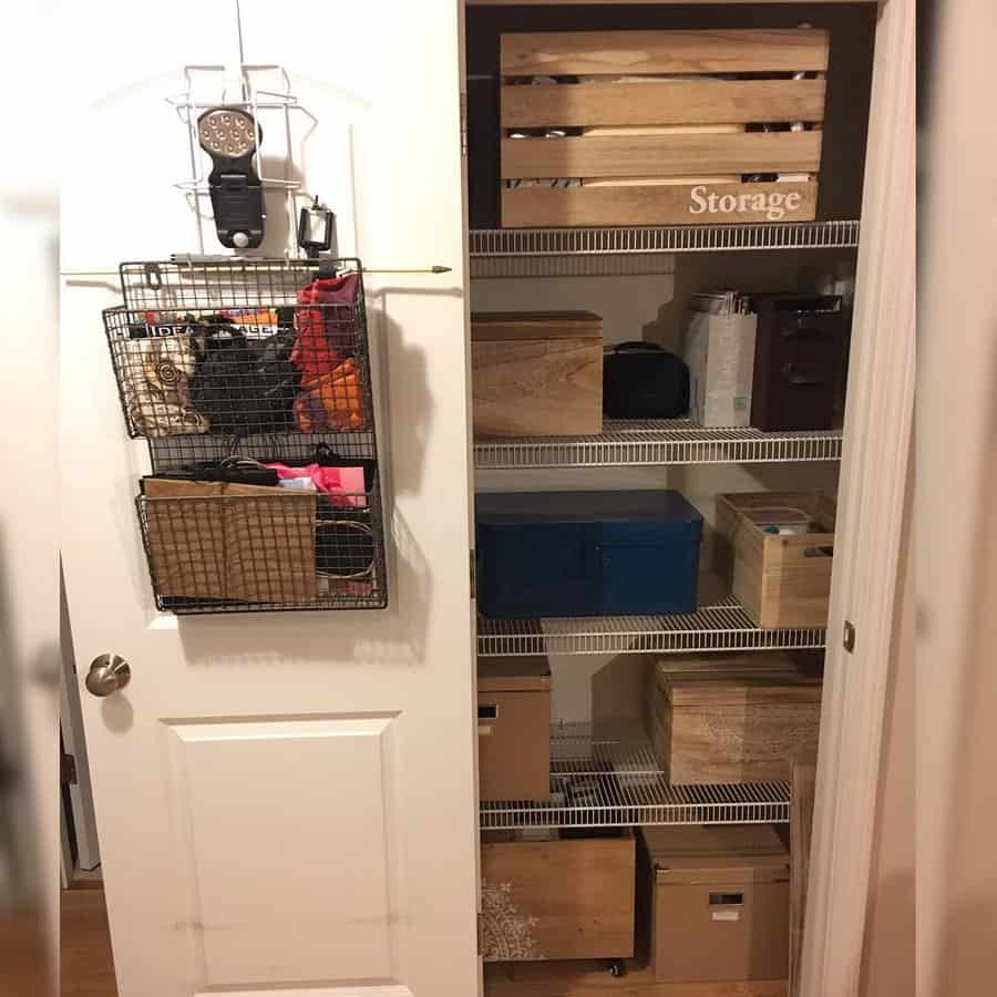 craft and supplies closet